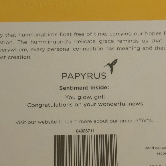 Papyrus “Pregnant and Fabulous” Congratulations Pregnancy Card NEW SEALED PKG - Picture 5 of 5